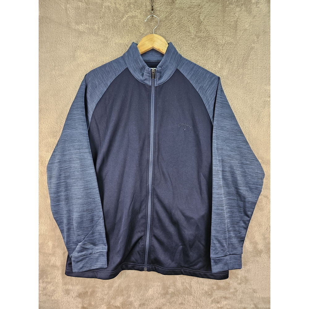 Callaway Men's Full Zip Performance Golf Jacket/Track Jacket Size L Two Tone